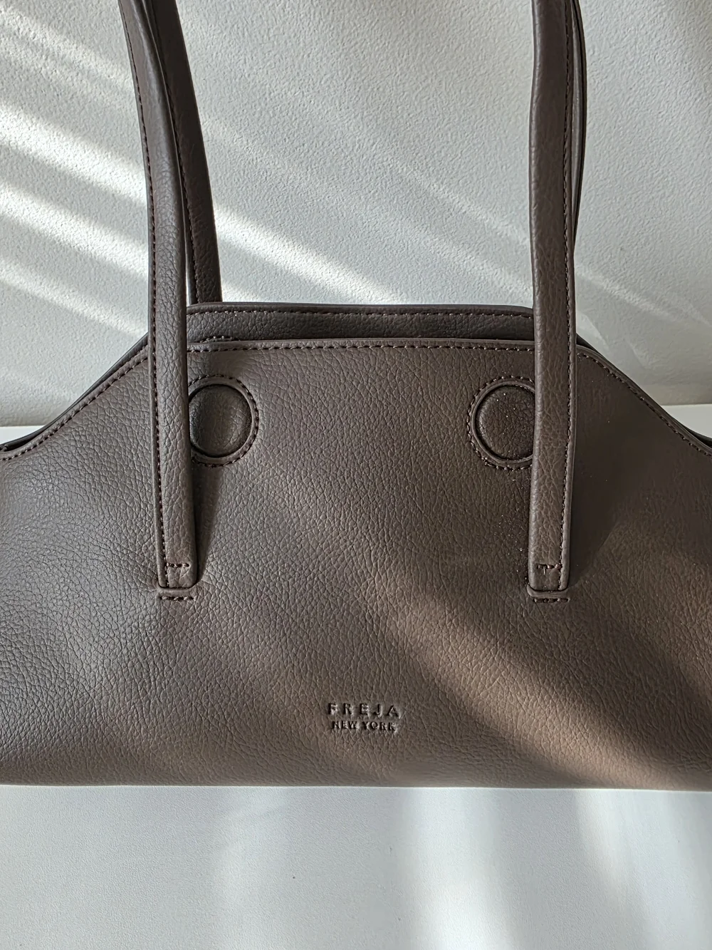 Freda Salvador Brown Leather Shoulder Bag